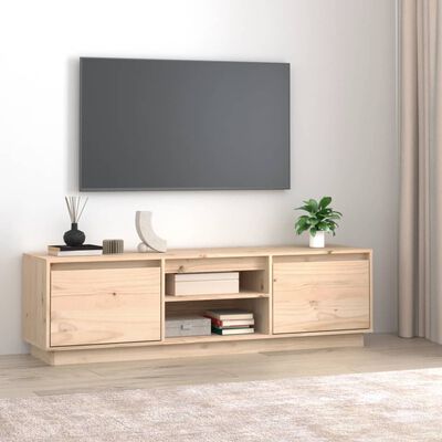 vidaXL TV omarica 140x35x40 cm trdna borovina