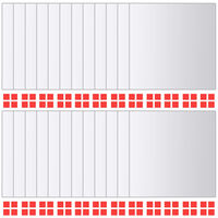 vidaXL 24 kosov zrcalnih ploščic kvadratne oblike steklo
