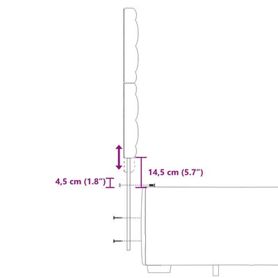 vidaXL Box spring postelja z vzmetnico modra 180x200 cm blago