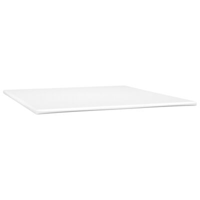 vidaXL Box spring postelja z vzmetnico LED sv. siva 180x200 cm blago