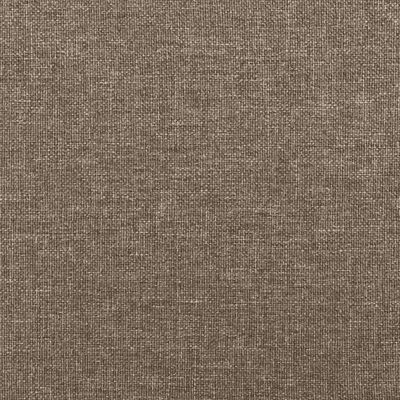 vidaXL Box spring postelja z vzmetnico taupe 140x200 cm blago