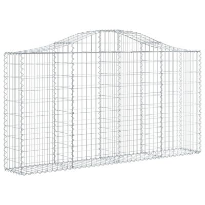 vidaXL Obokane gabion košare 6 kosov 200x30x100/120cm pocinkano železo