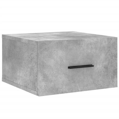 vidaXL Stenska nočna omarica 2 kosa betonsko siva 35x35x20 cm