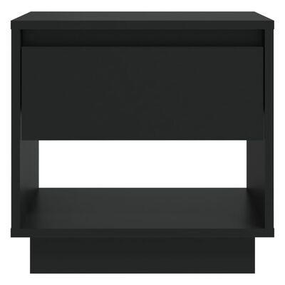 vidaXL Nočna omarica 2 kosa črna 45x34x44 cm iverna plošča
