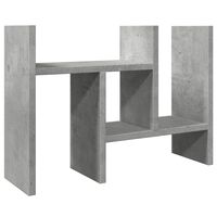 vidaXL Organizator za pisalno mizo betonsko siv 34,5x15,5x35,5 cm les