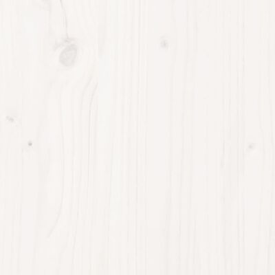vidaXL Postelja za starejše bela 140x200 cm trdna borovina