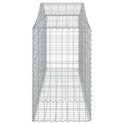 vidaXL Obokane gabion košare 5 kosov 200x50x80/100 cm cinkano železo