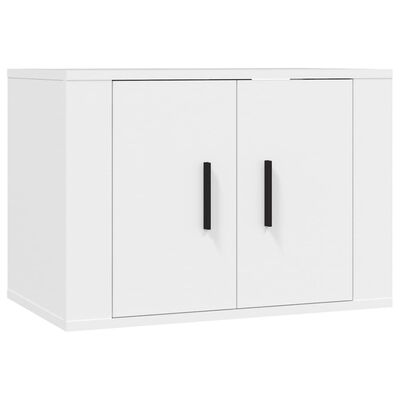 vidaXL Stenska TV omarica bela 57x34,5x40 cm