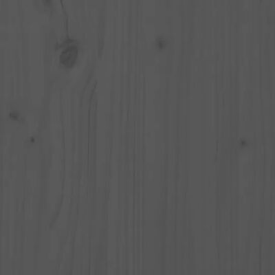 vidaXL Posteljni okvir siv 120x190 cm trdna borovina