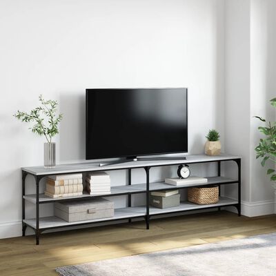 vidaXL TV omarica siva sonoma 180x30x50 cm inženirski les