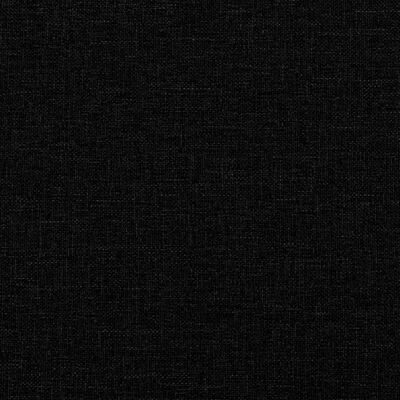 vidaXL Vzglavna stranica črna 200 cm blago
