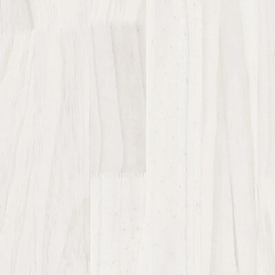 vidaXL Posteljni okvir bel iz trdne borovine 180x200 cm