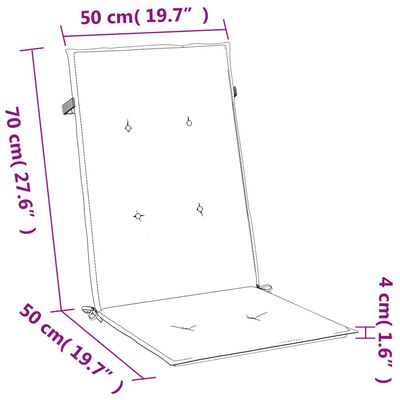 vidaXL Blazina za stol 2 kosa melanž temno siva 120x50x4 cm blago