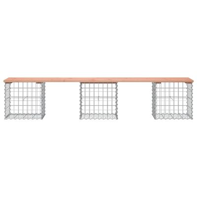 vidaXL Vrtna klop gabion 203x44x42 cm trden les douglas