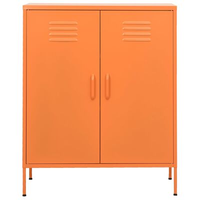 vidaXL Omara za shranjevanje oranžna 80x35x101,5 cm jeklo