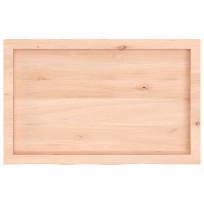 vidaXL Kopalniški pult 80x50x(2-6) cm neobdelan trden les