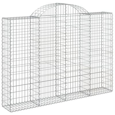 vidaXL Obokane gabion košare 15kosov 200x30x140/160cm pocinkano železo