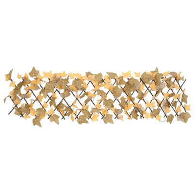 vidaXL Umetni javor raztegljiva ograja oranžna 5 kosov 180x30 cm