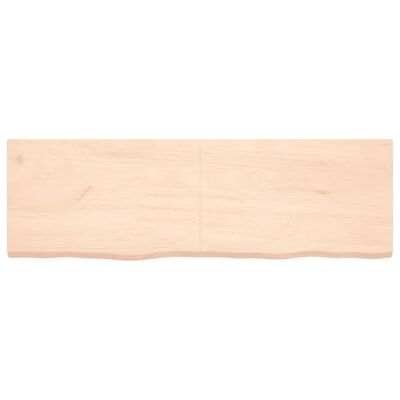 vidaXL Kopalniški pult 160x50x(2-4) cm neobdelan trden les