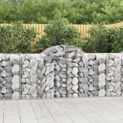 vidaXL Obokane gabion košare 50 kosov 200x50x100/120cm cinkano železo