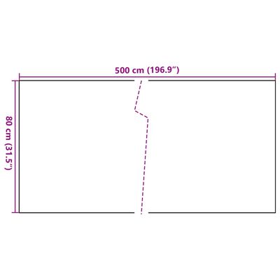 vidaXL Balkonsko platno antracitno 500x80 cm poli ratan