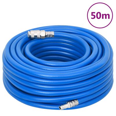 vidaXL Zračna cev modra 0,6" 50 m PVC