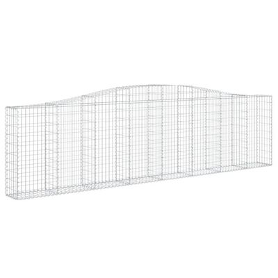 vidaXL Obokane gabion košare 6 kosi 400x30x100/120 cm pocinkano železo