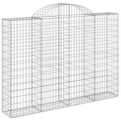 vidaXL Obokane gabion košare 25 kosov 200x30x140/160 cm cinkano železo