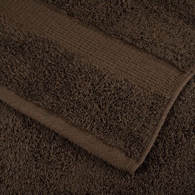 vidaXL Premium brisače SOLUND 10 kos rjava 50x100 cm 600 g/m2