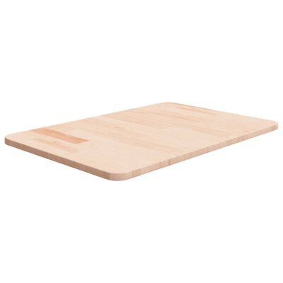 vidaXL Kopalniški pult 60x40x1,5 cm neobdelana trdna hrastovina