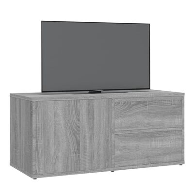 vidaXL TV omarica siva sonoma 80x34x36 cm inženirski les