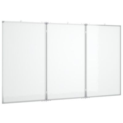 vidaXL Magnetna tabla zložljiva 120x100x1,7 cm aluminij