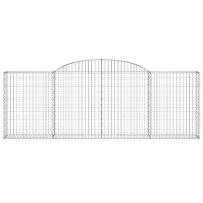 vidaXL Obokane gabion košare 13kosov 300x30x100/120cm pocinkano železo