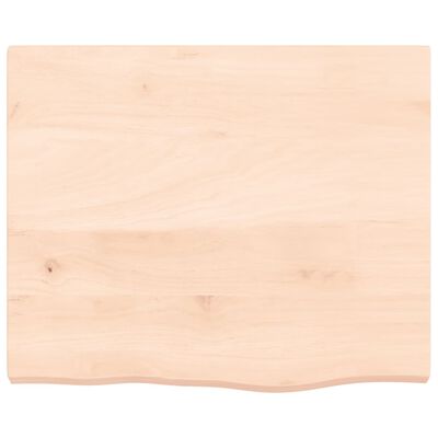 vidaXL Mizna plošča 60x50x(2-4) cm neobdelana trdna hrastovina