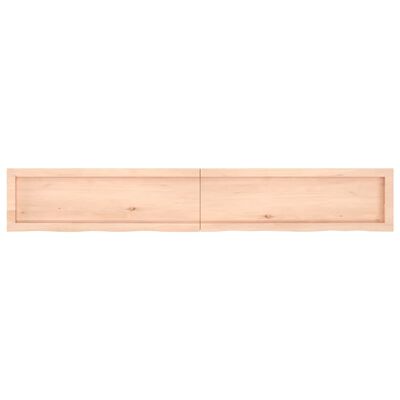 vidaXL Kopalniški pult 180x30x(2-6) cm neobdelan trden les