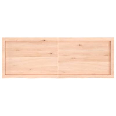 vidaXL Kopalniški pult 140x50x(2-4) cm neobdelan trden les