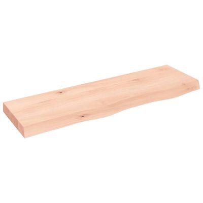 vidaXL Kopalniški pult 100x30x(2-6) cm neobdelan trden les