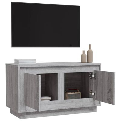 vidaXL TV omarica siva sonoma 80x35x45 cm inženirski les