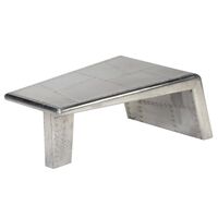 vidaXL Letalska klubska mizica aluminij starinski stil