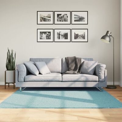 vidaXL Preproga OVIEDO s kratkimi vlakni zelena 160x160 cm