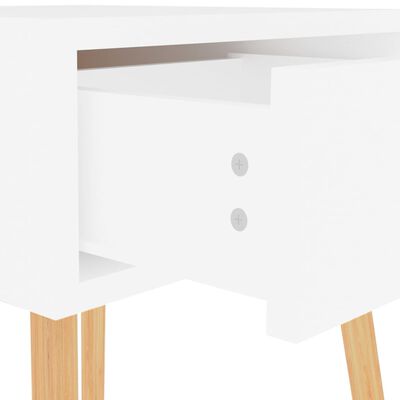 vidaXL Nočna omarica visok sijaj bela 40x40x56 cm inženirski les