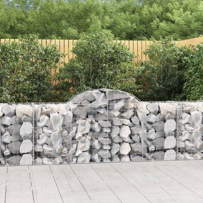 vidaXL Obokane gabion košare 20 kosov 200x50x80/100 cm cinkano železo