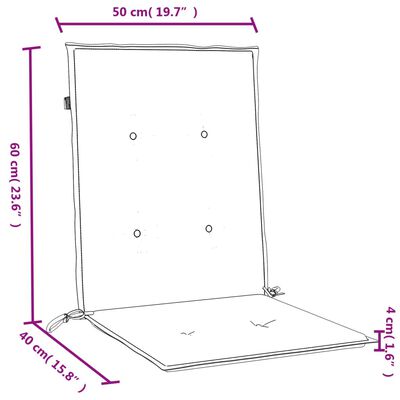 vidaXL Blazina za stol 2 kosa melanž rdeča 100x50x4 cm blago