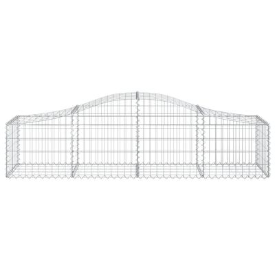 vidaXL Obokane gabion košare 15 kosov 200x50x40/60 cm pocinkano železo