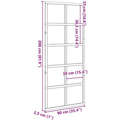 vidaXL Hlevska vrata bela 90x208 cm trdna borovina