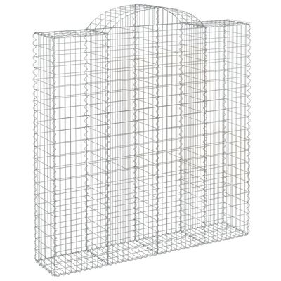 vidaXL Obokane gabion košare 3 kosi 200x50x200/220 cm pocinkano železo