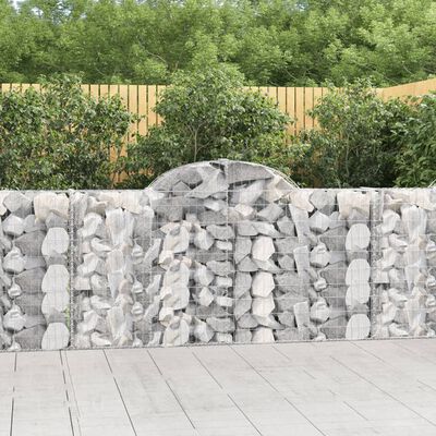 vidaXL Obokane gabion košare 40kosi 200x30x100/120 cm pocinkano železo