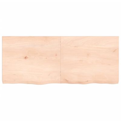 vidaXL Mizna plošča 120x50x(2-6) cm neobdelana trdna hrastovina