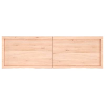 vidaXL Mizna plošča 160x50x(2-4) cm neobdelana trdna hrastovina