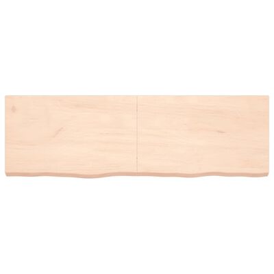 vidaXL Kopalniški pult 160x50x(2-6) cm neobdelan trden les